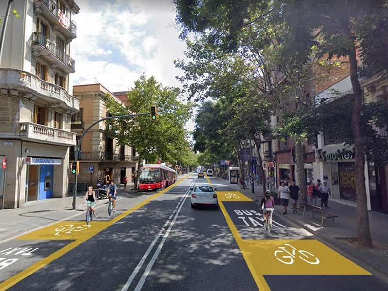 Barcelona prepara l’espai públic per a la nova mobilitat