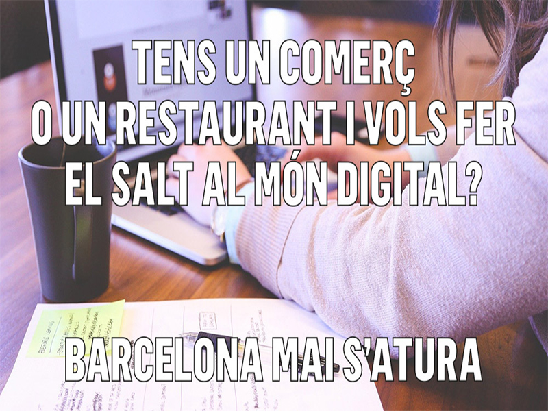 L’Ajuntament de Barcelona impulsa una bateria de mesures per fomentar la digitalització dels comerços i la restauració 