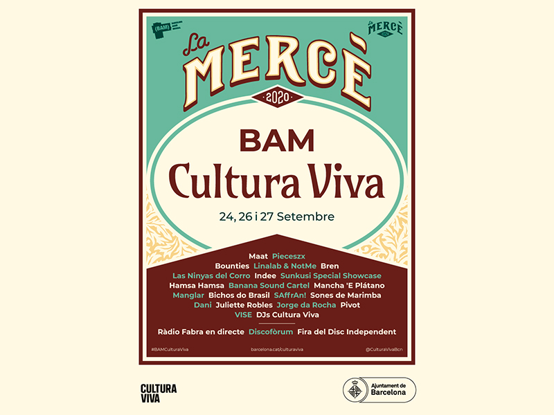 La 4a edició del BAM Cultura Viva aposta per la proximitat i la diversitat musical en un espai amable i relaxat