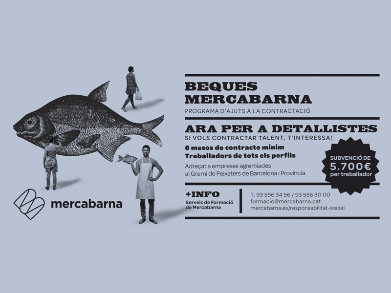 Becas Mercabarna: ayudas a la contratación para detallistas agremiados